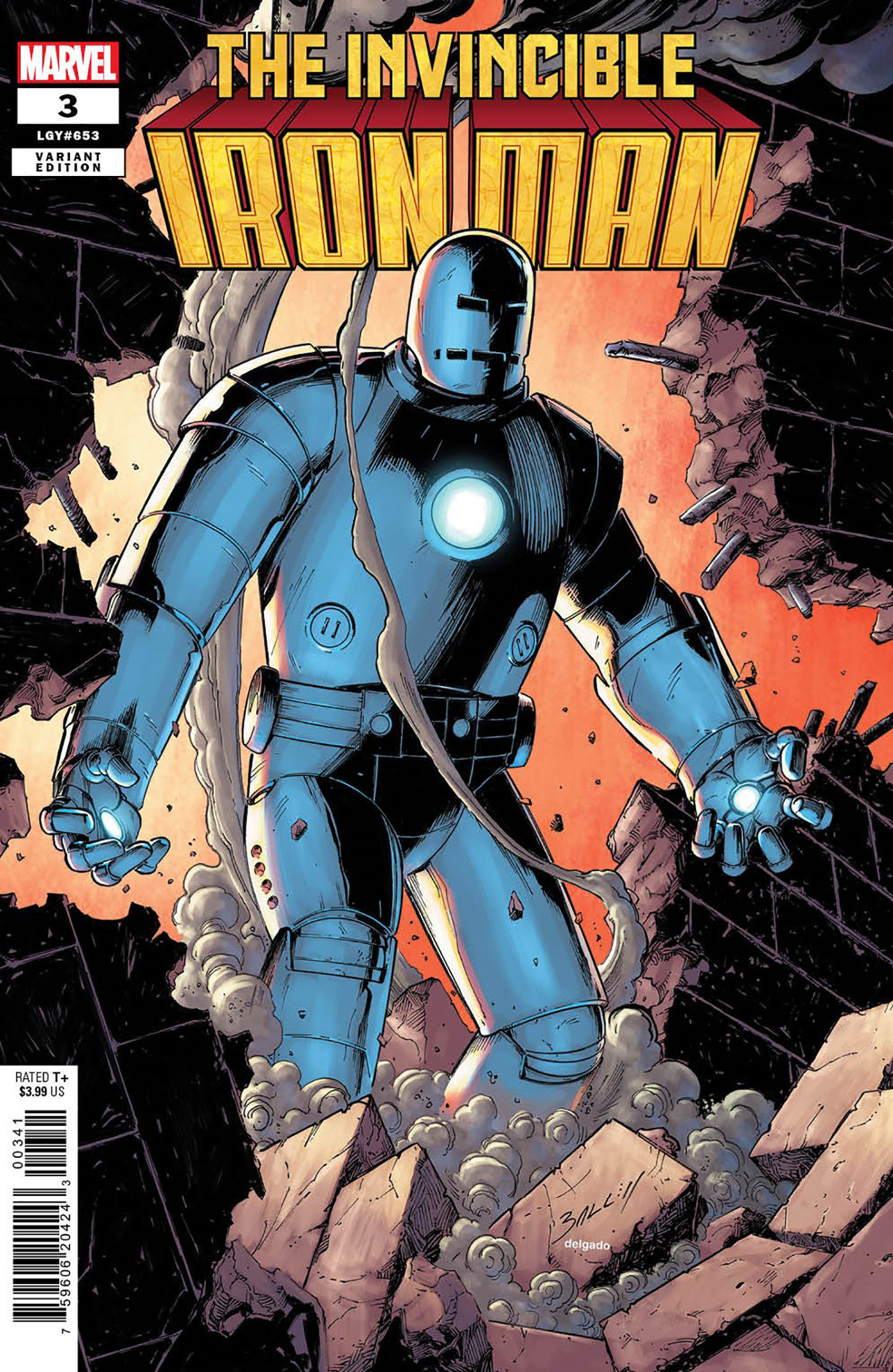 Invincible Iron Man #3 1 for 25 Incentive Bagley Variant (2022)
