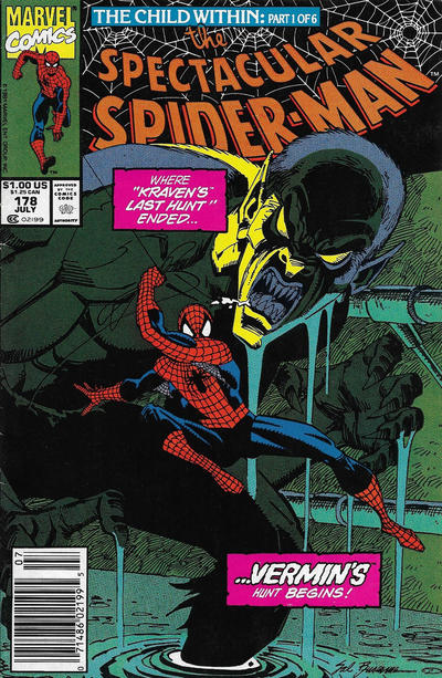 The Spectacular Spider-Man #178 [Newsstand]-Fine (5.5 – 7)