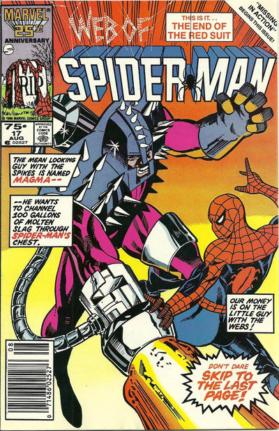 Web of Spider-Man #17 [Newsstand]-Very Good (3.5 – 5)