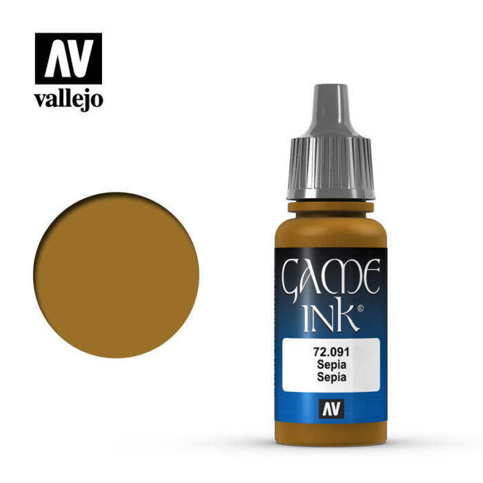 Vallejo Game Color Sepia Ink, 17ml