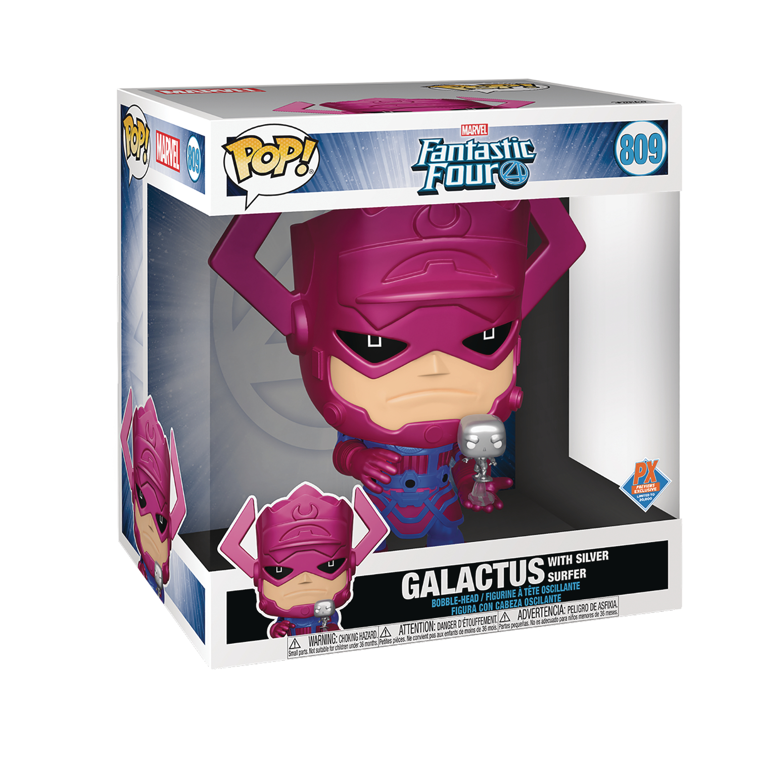 Pop Jumbo Marvel Galactus Px 10 Inch Fig Metallic Version