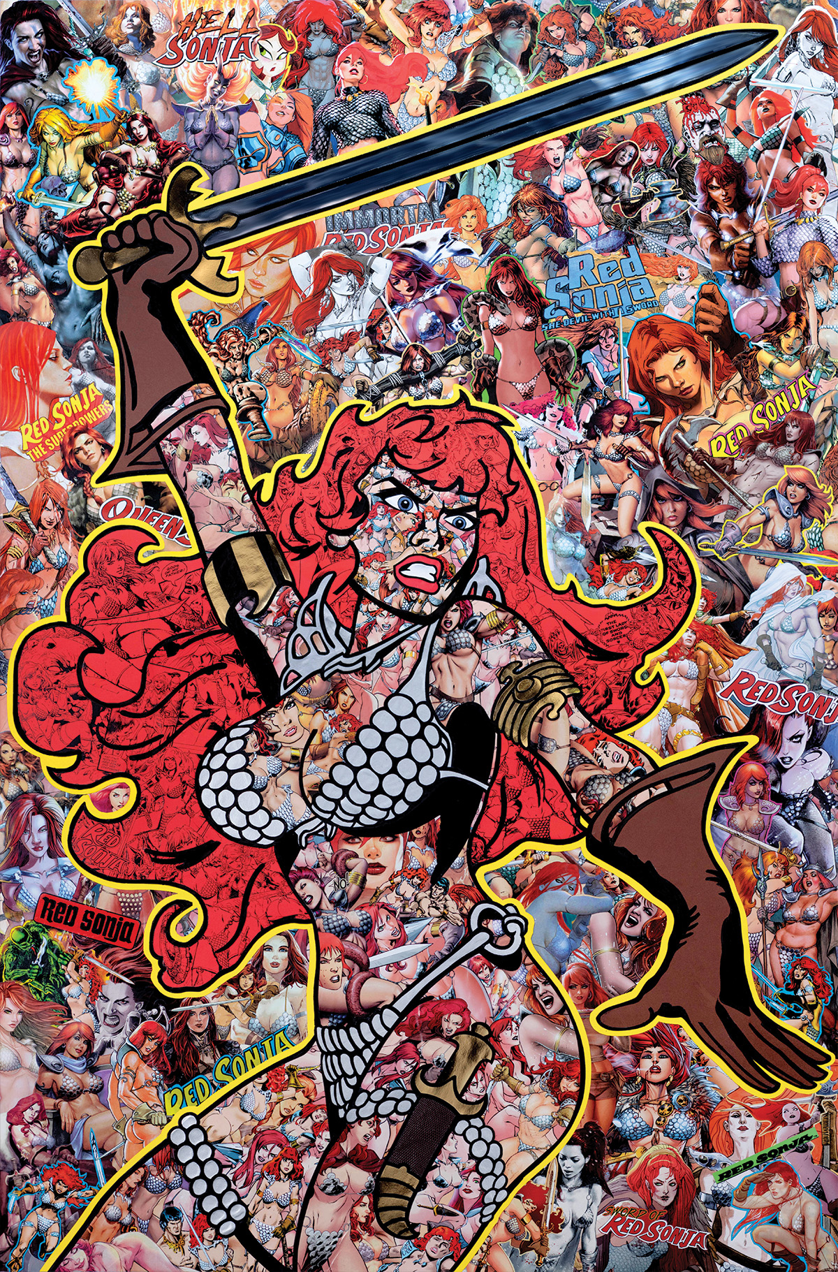 Red Sonja 2023 #1 Cover U 1 for 20 Collage Virgin