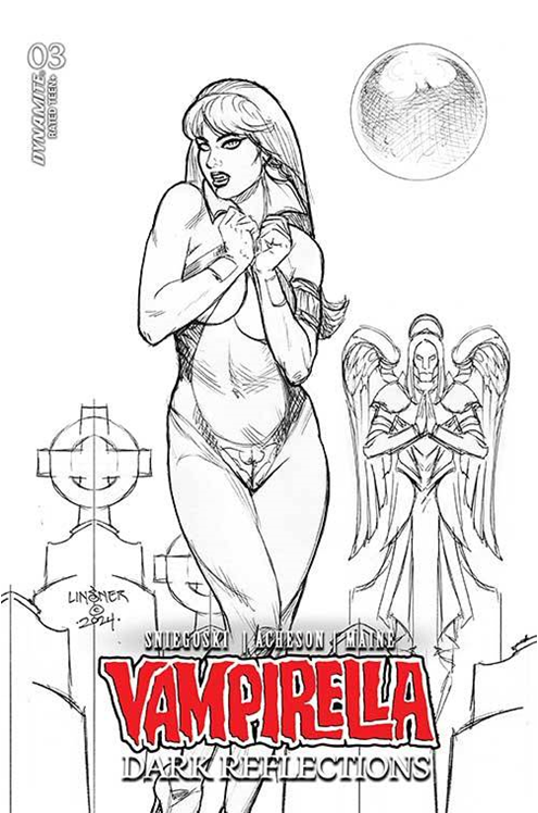 Vampirella Dark Reflections #3 Cover I 1 for 10 Incentive Linsner Line Art