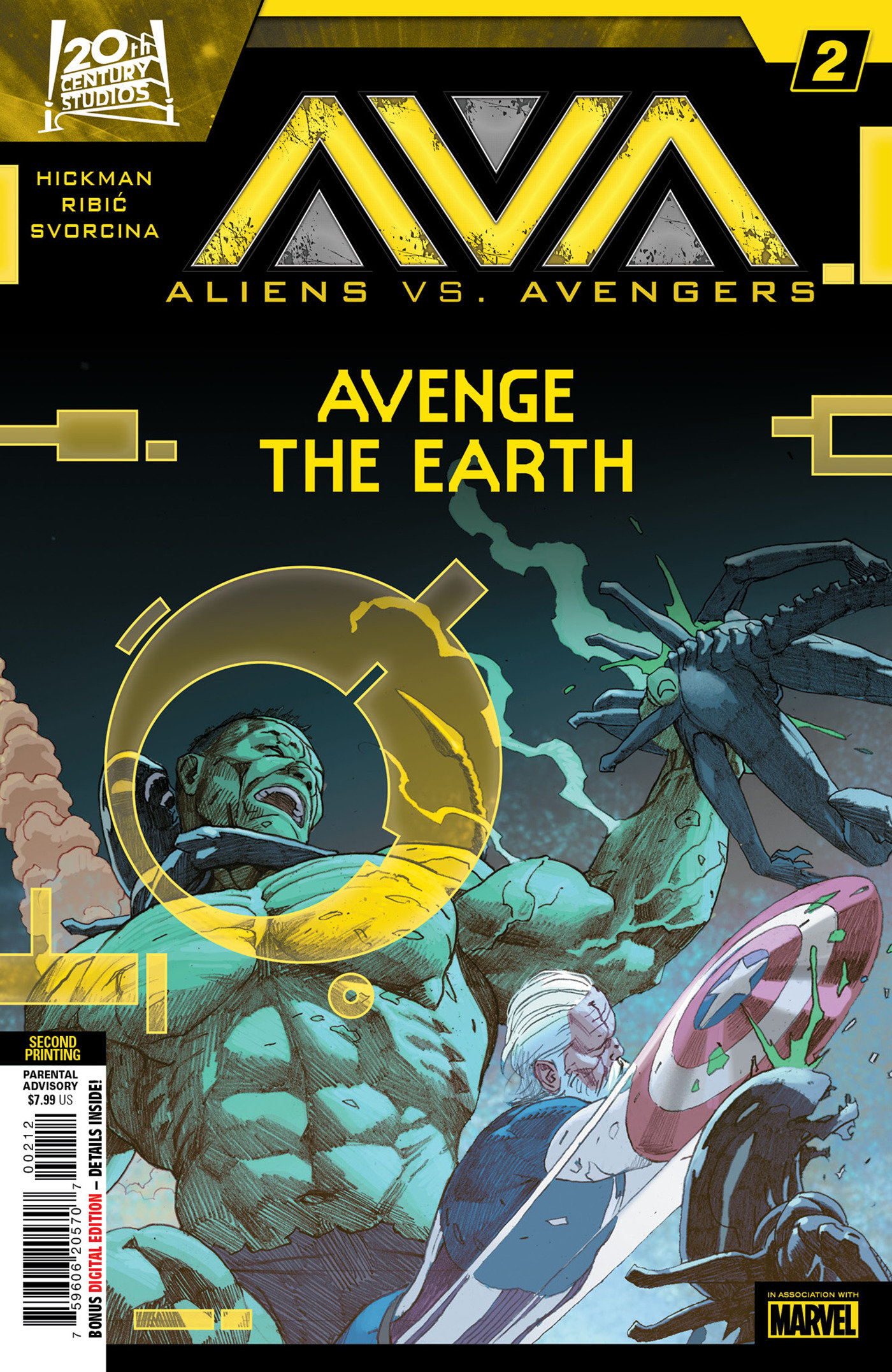 Aliens Vs. Avengers #2 2nd Printing Esad Ribic Variant (Of 4)