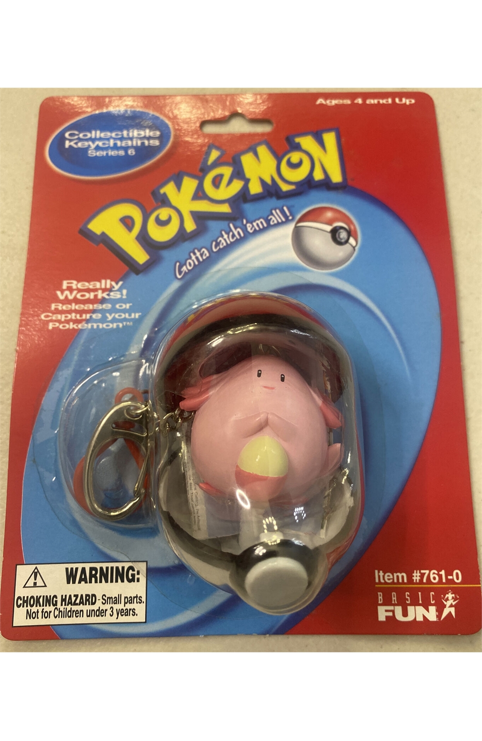 Basic Fun 2000 Pokemon Keychain Chancey