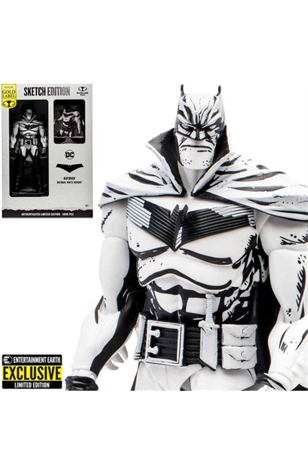 DC Multiverse Batman White Knight Sketch Edition Gold Label 7-Inch Scale Action Figure Ee Exclusive