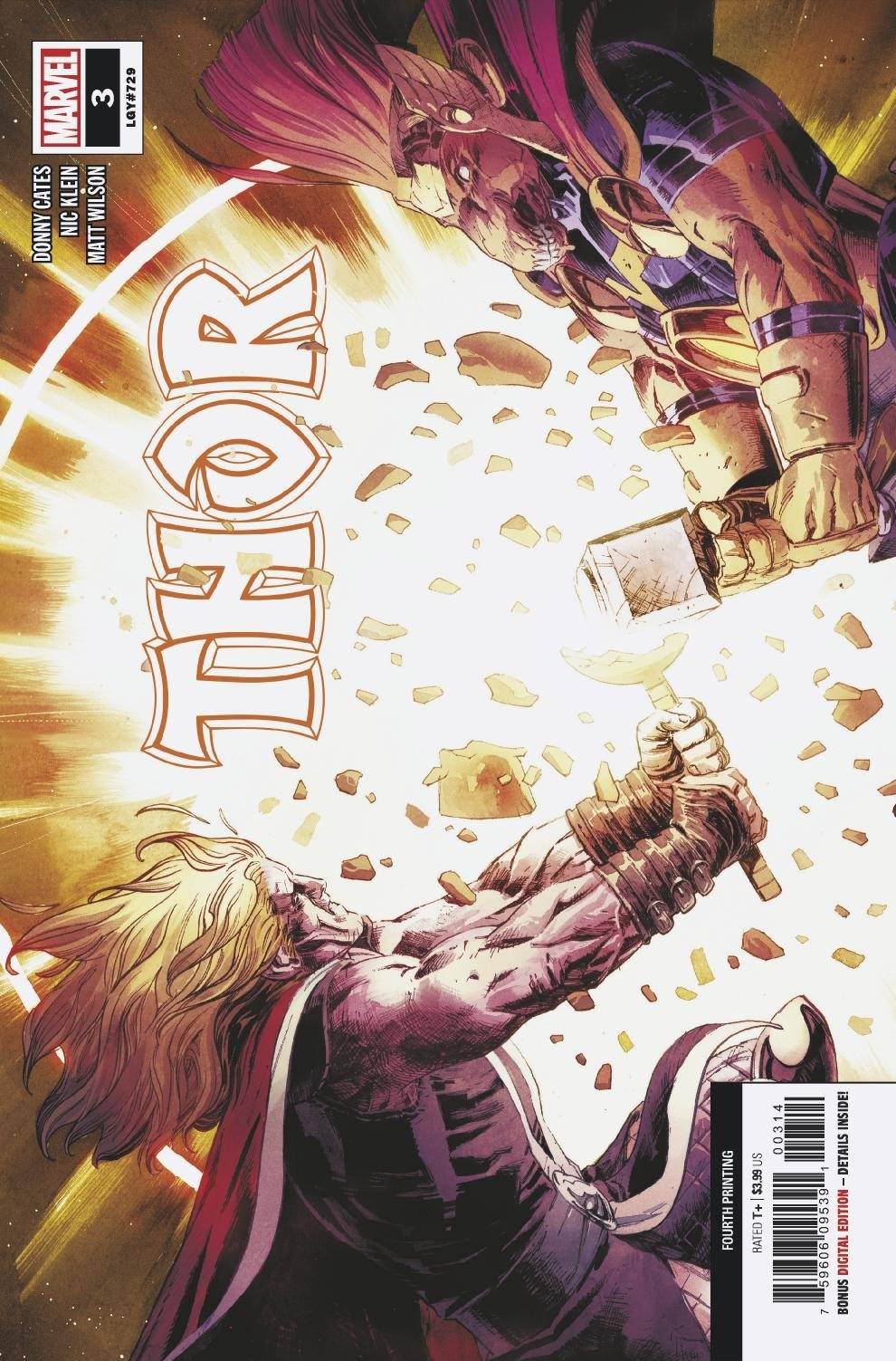 Thor #3 4th Printing Klein Variant (2020)
