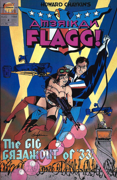 Howard Chaykin's American Flagg #4-Very Fine (7.5 – 9) Scarce