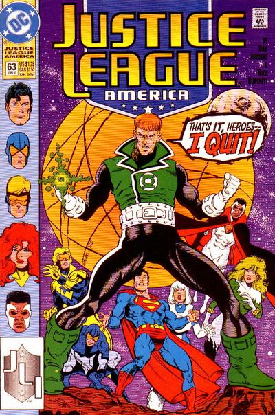 Justice League America #63 (1989)[Direct]-Fine (5.5 – 7)