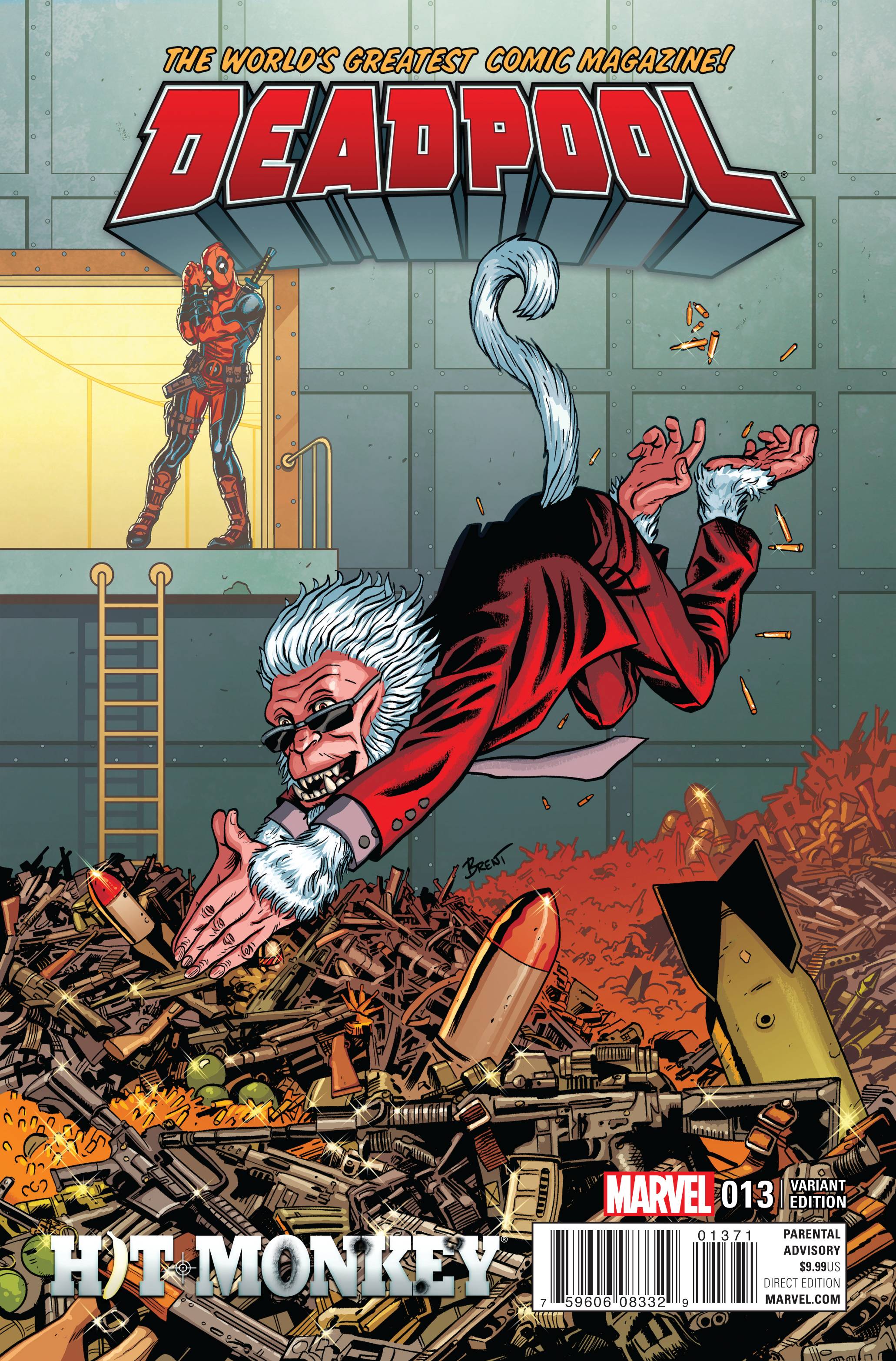 Deadpool #13 Add Hit Monkey Variant
