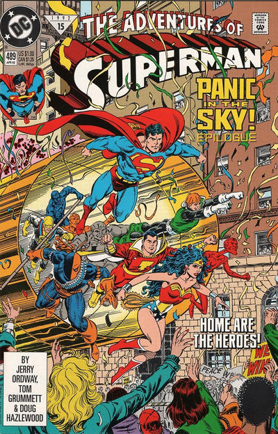 Adventures of Superman #489 [Direct]-Very Fine (7.5 – 9)