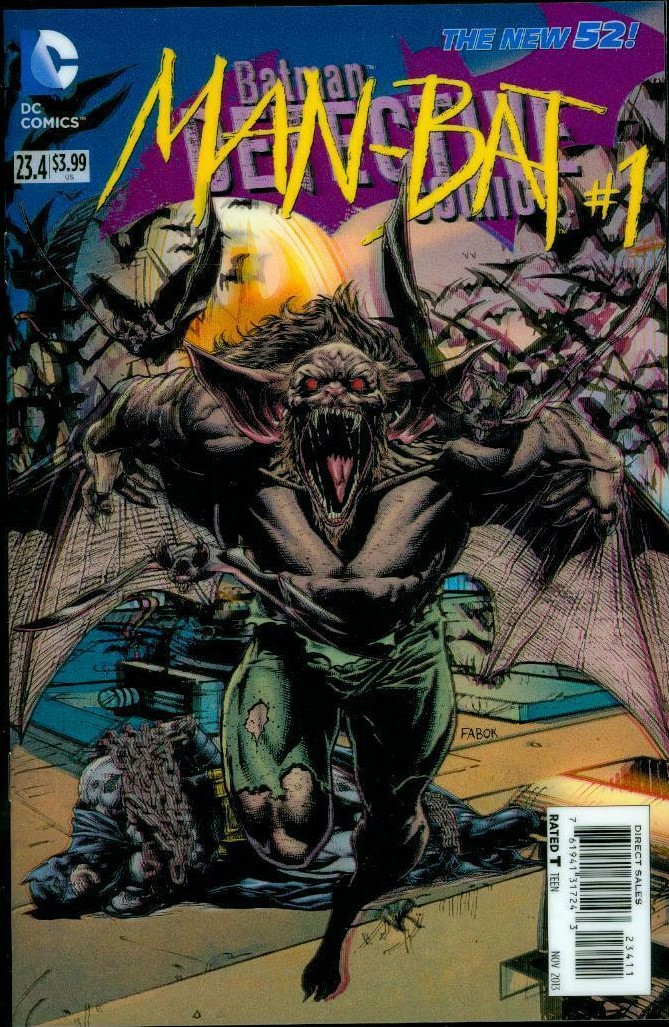 Detective Comics #23.40 Man Bat (2011) 3D Motion Variant Cover