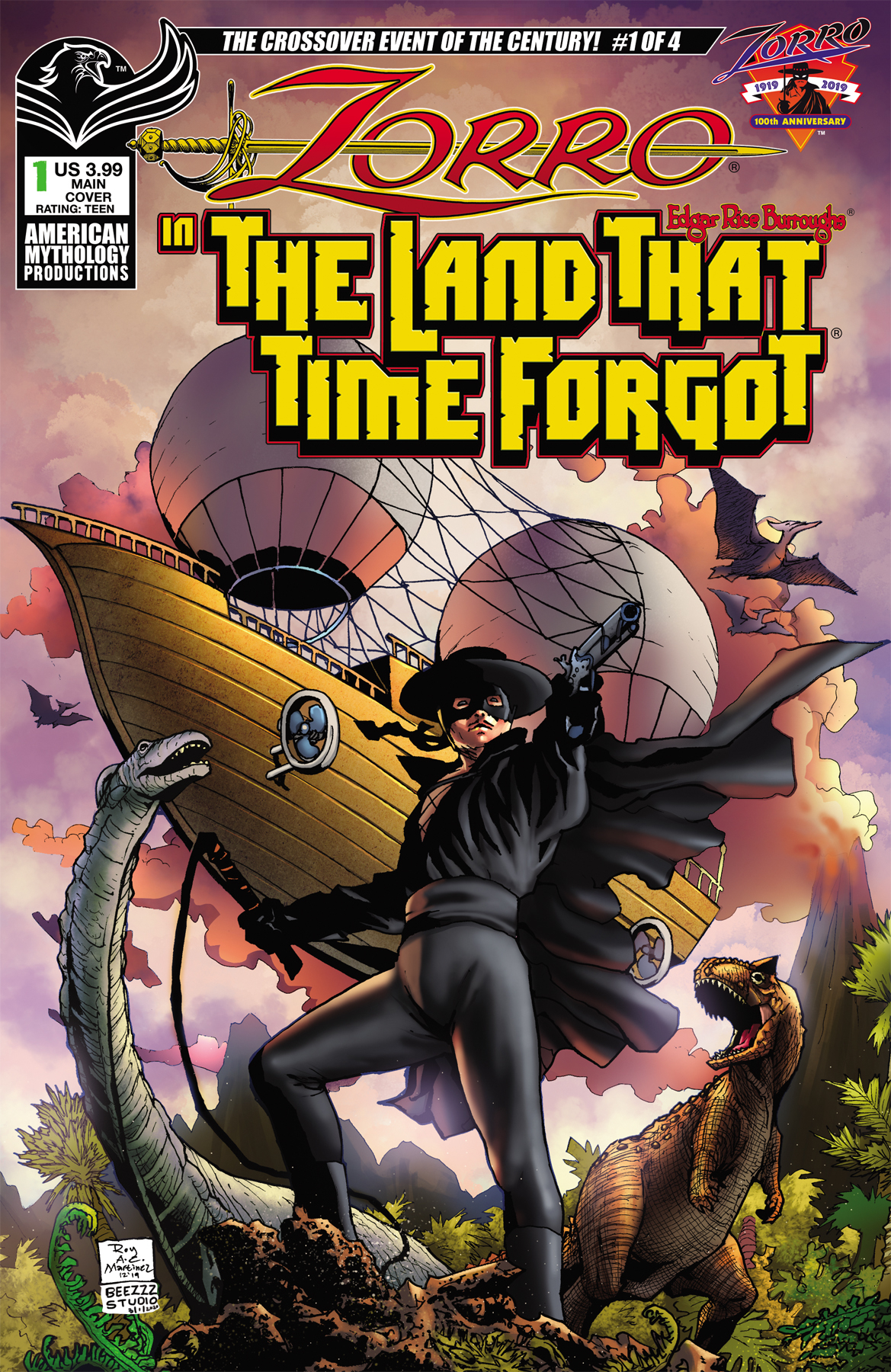 Zorro In Land That Time Forgot #1 Cover A Martinez
