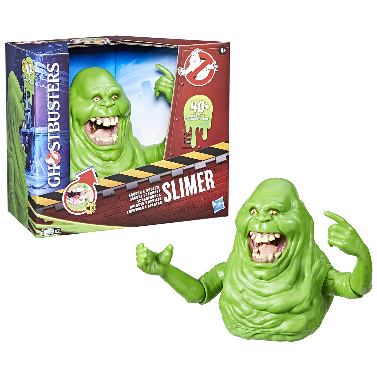 Ghostbusters Squash & Squeeze Slimer 7in Interactive Toy 