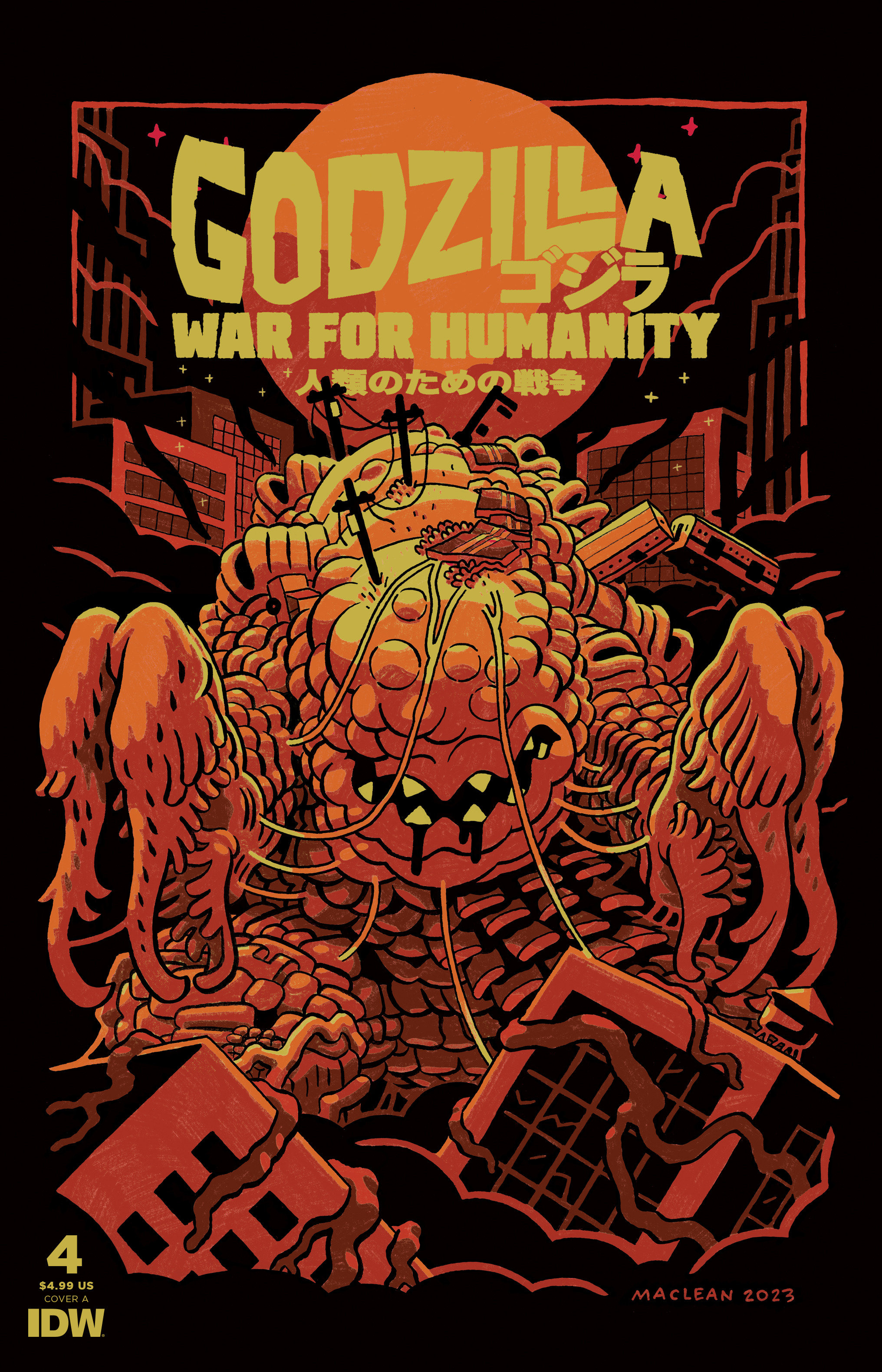 Godzilla: The War for Humanity #4 Cover A Maclean