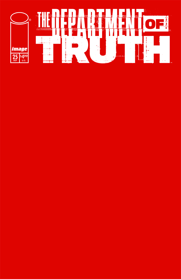 Department of Truth #25 Cover B Blank Sketch Variant