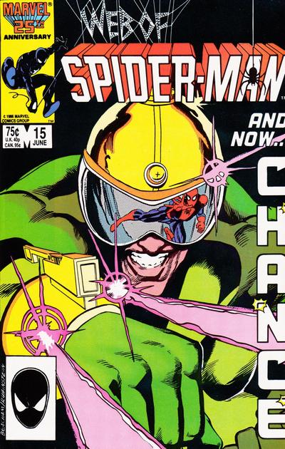Web of Spider-Man #15 [Direct]-Very Fine (7.5 – 9) 1st Appearance of Chance, Gambler Turned Criminal