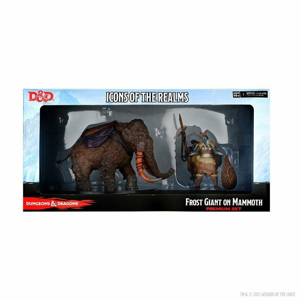 Dungeons & Dragons Icons Realms Minis Snowbound Frost Giant & Mammoth Set