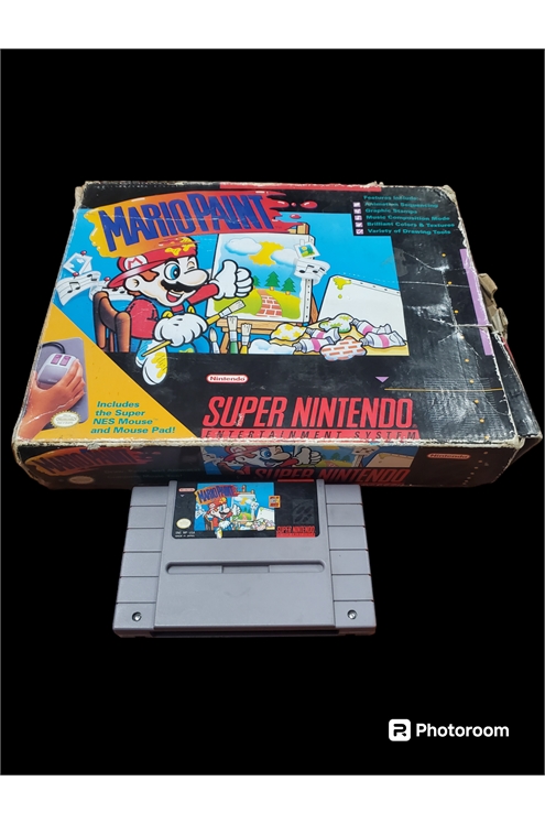 Nintendo Super Nintendo Snes Mario Paint - Box And Game Pre-Owned