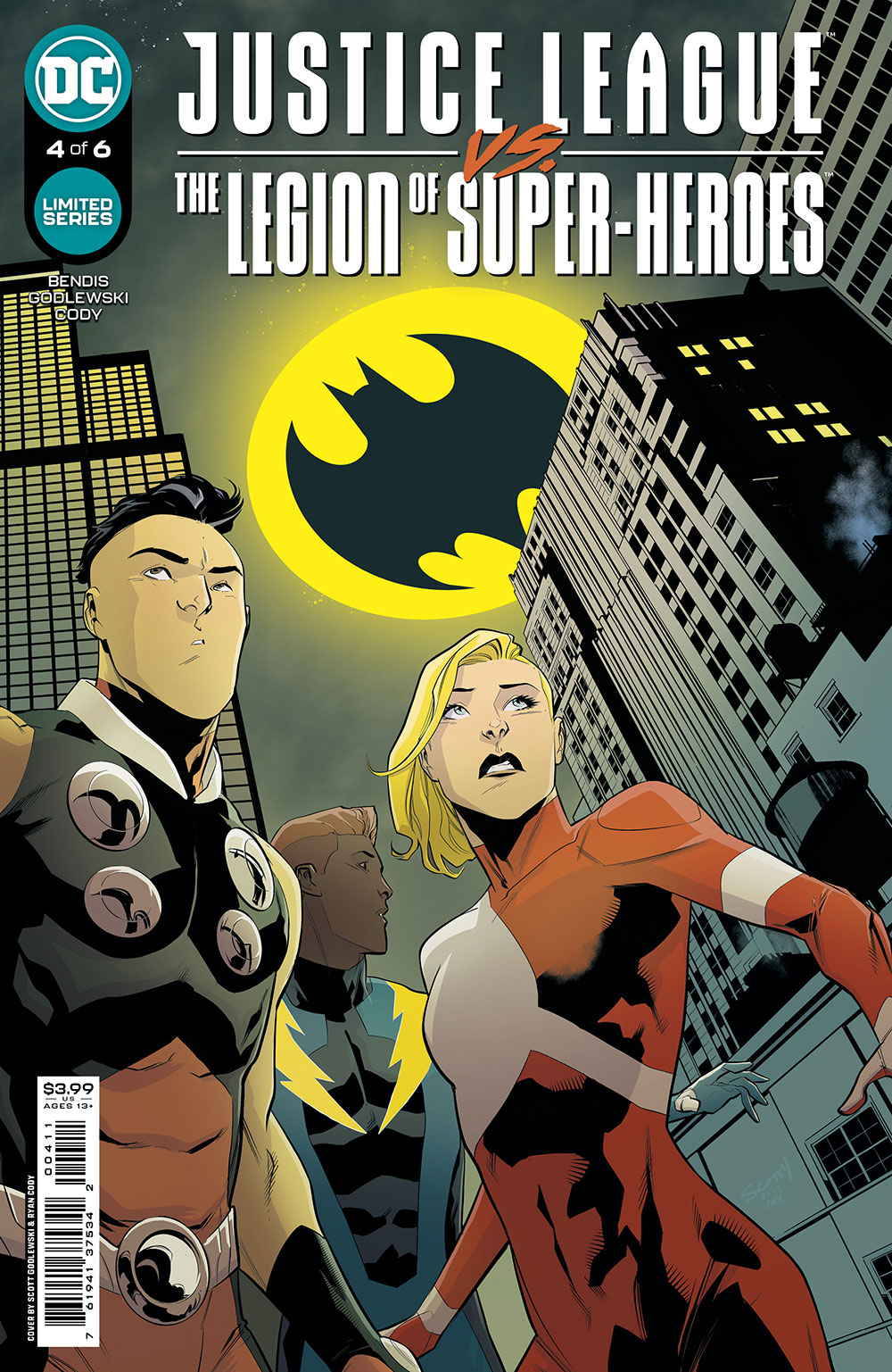 Justice League Vs The Legion of Super-Heroes #4 Cover A Scott Godlewski (Of 6)