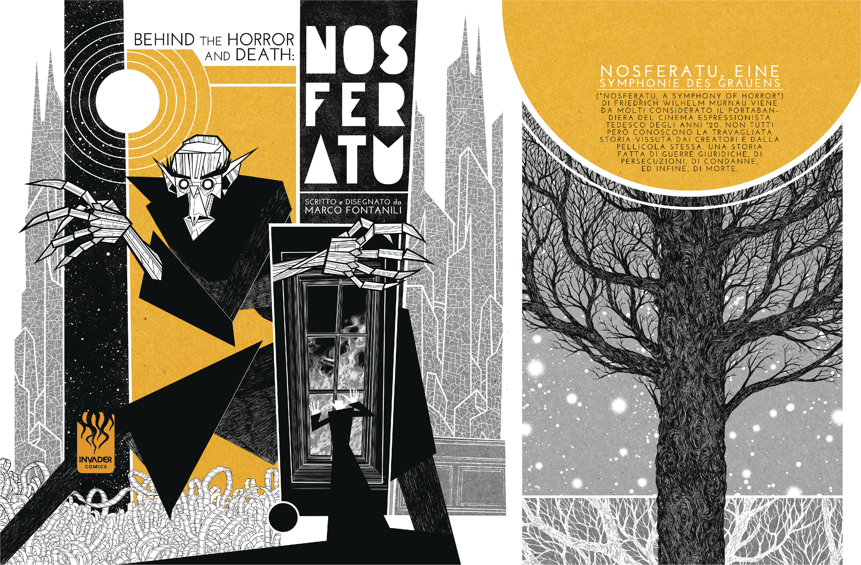 Behind The Horror And Death Nosferatu Graphic Novel Main Cover