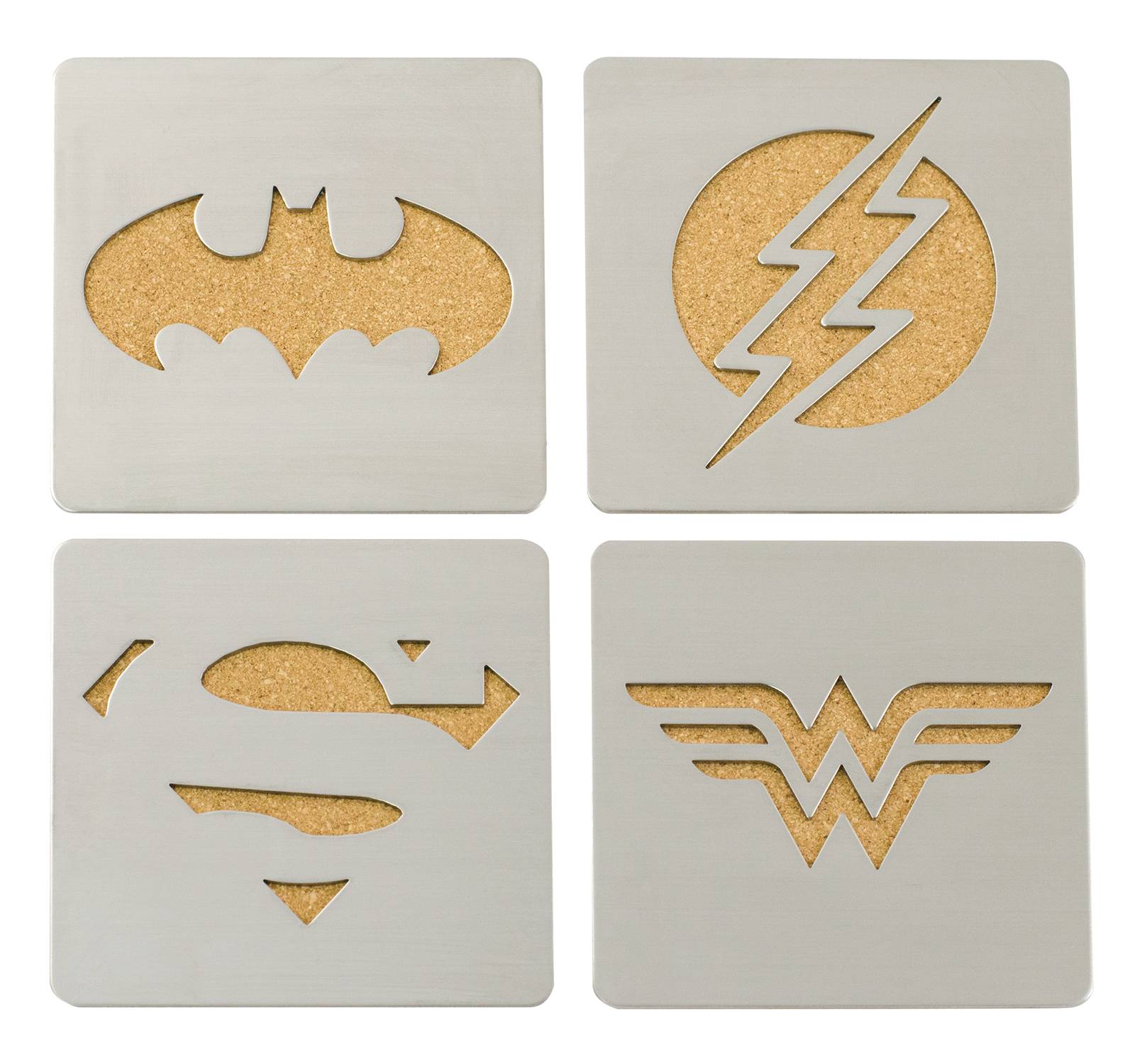 DC Heroes Laser Cut Coaster 4 Pack Set