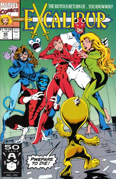 Excalibur #42 [Direct]-Very Fine (7.5 – 9) 1st Appearance of Kylun As An Adult In Full Mutation