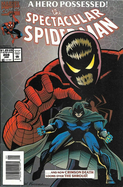 The Spectacular Spider-Man #208 [Newsstand]-Fine 
