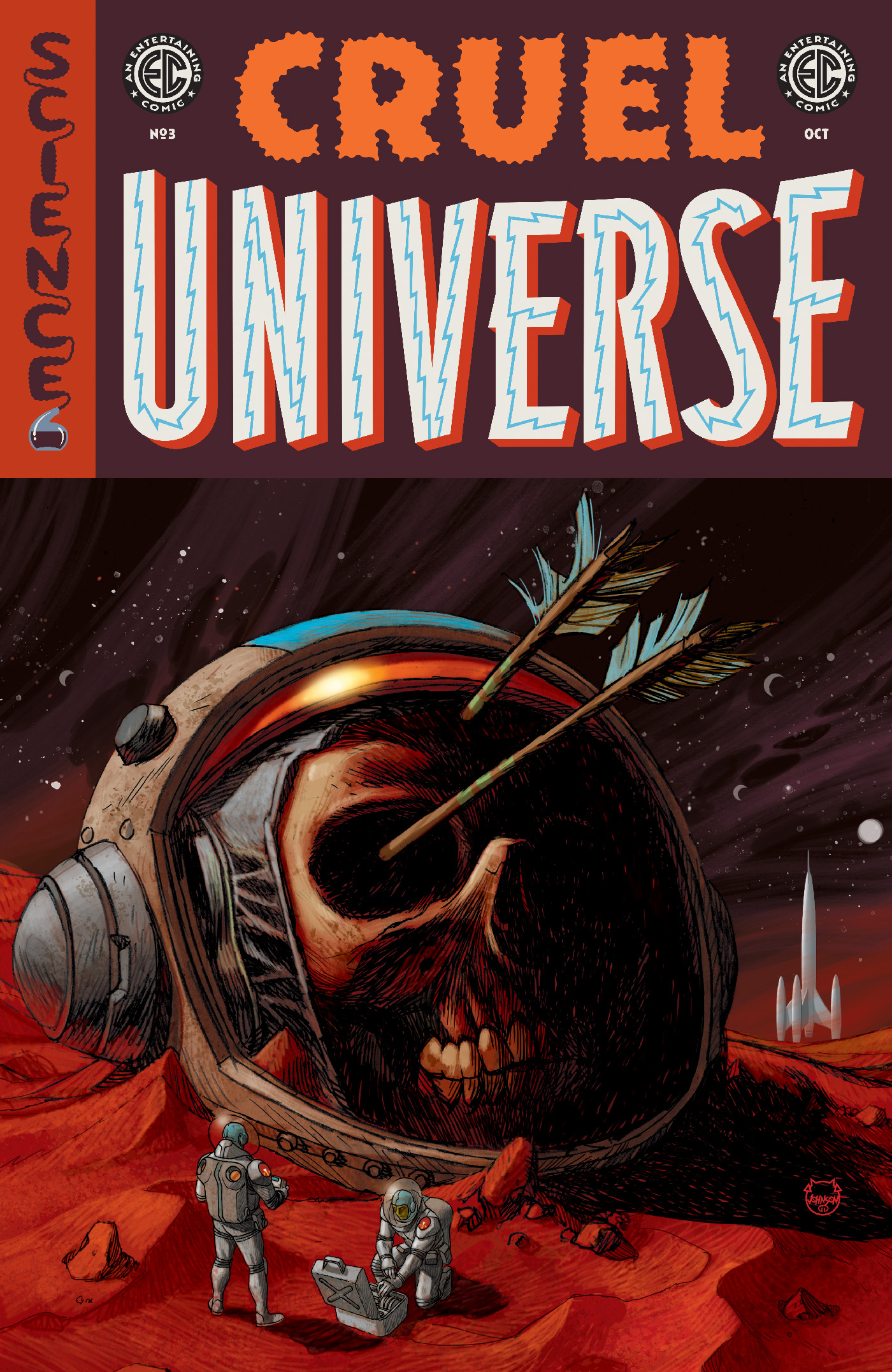 EC Cruel Universe #3 Cover B Dave Johnson Variant (Mature) (Of 5)