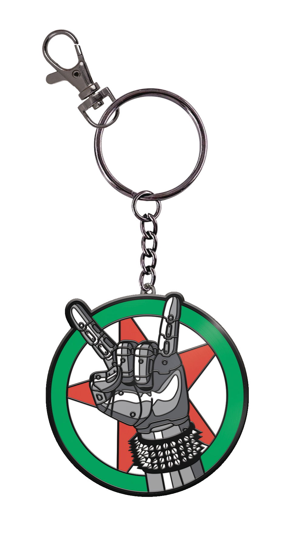 Cyberpunk 2077 Silverhand Logo Keychain