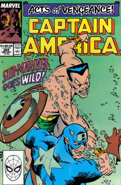Captain America #365 [Direct] - Vf- 7.5