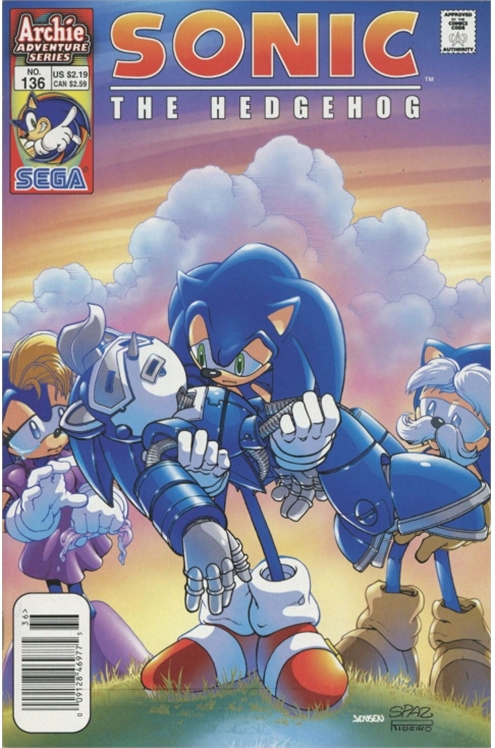 Sonic The Hedgehog #136 [Newsstand]-Very Fine