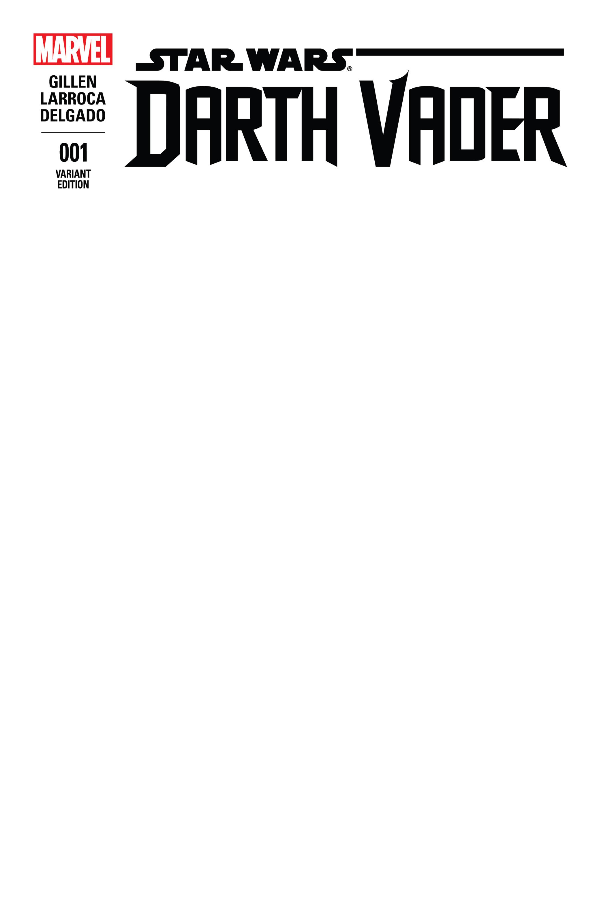 Darth Vader #1 Blank Variant