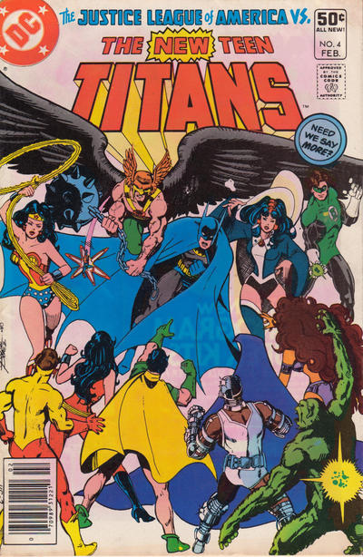 The New Teen Titans #4 [Newsstand](1980)-Fine (5.5 – 7)