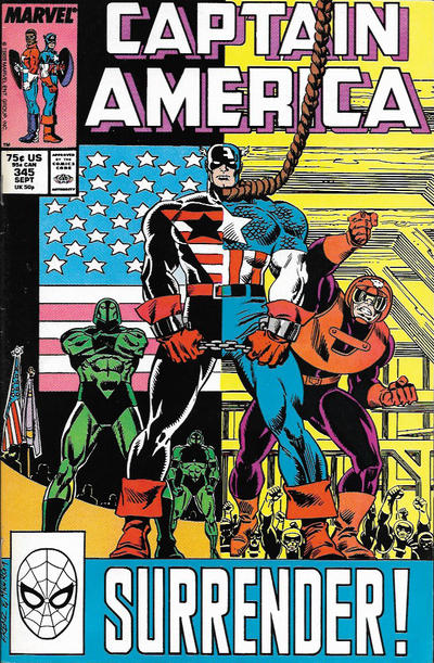 Captain America #345 [Direct] - Vf- 7.5
