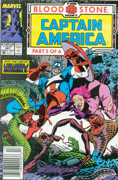 Captain America #361 [Newsstand]-Fine (5.5 – 7)