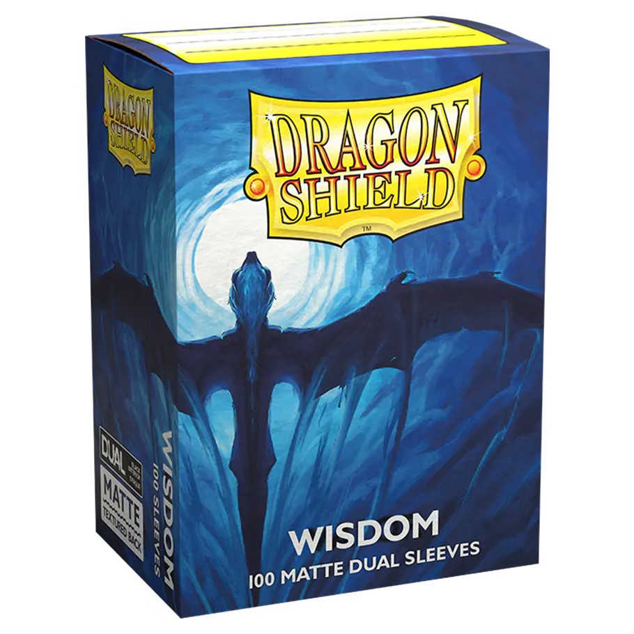 Dragon Shield Standard Sleeves Matte Dual - Wisdom (100) (Blue)
