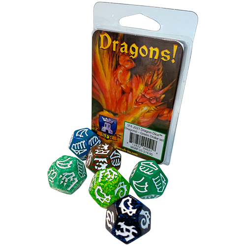 Dragon Dice: Dragons! Green Drake Set