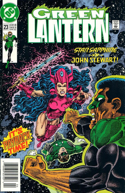 Green Lantern #23 (1990) [Newsstand]-Fine (5.5 – 7)