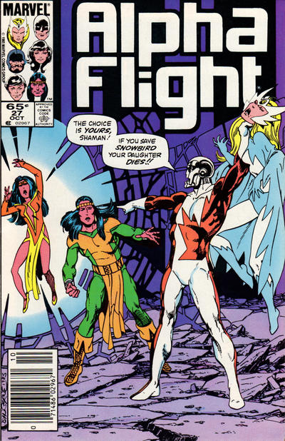 Alpha Flight #27 [Newsstand]-Near Mint (9.2 - 9.8)