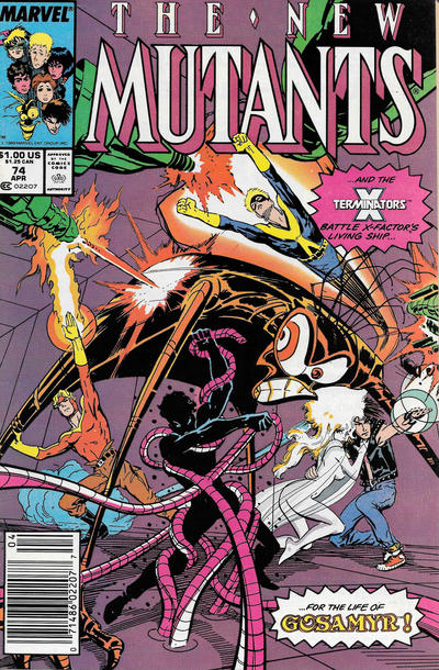 The New Mutants #74 [Newsstand]-Fine