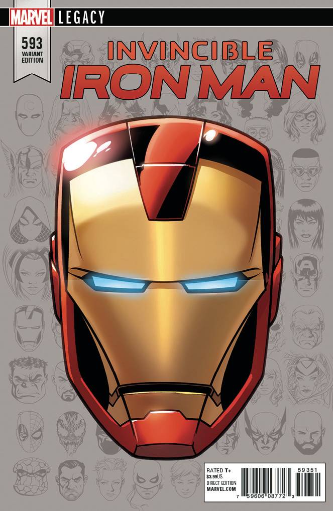 Invincible Iron Man #593 Legacy Headshot Variant Legacy