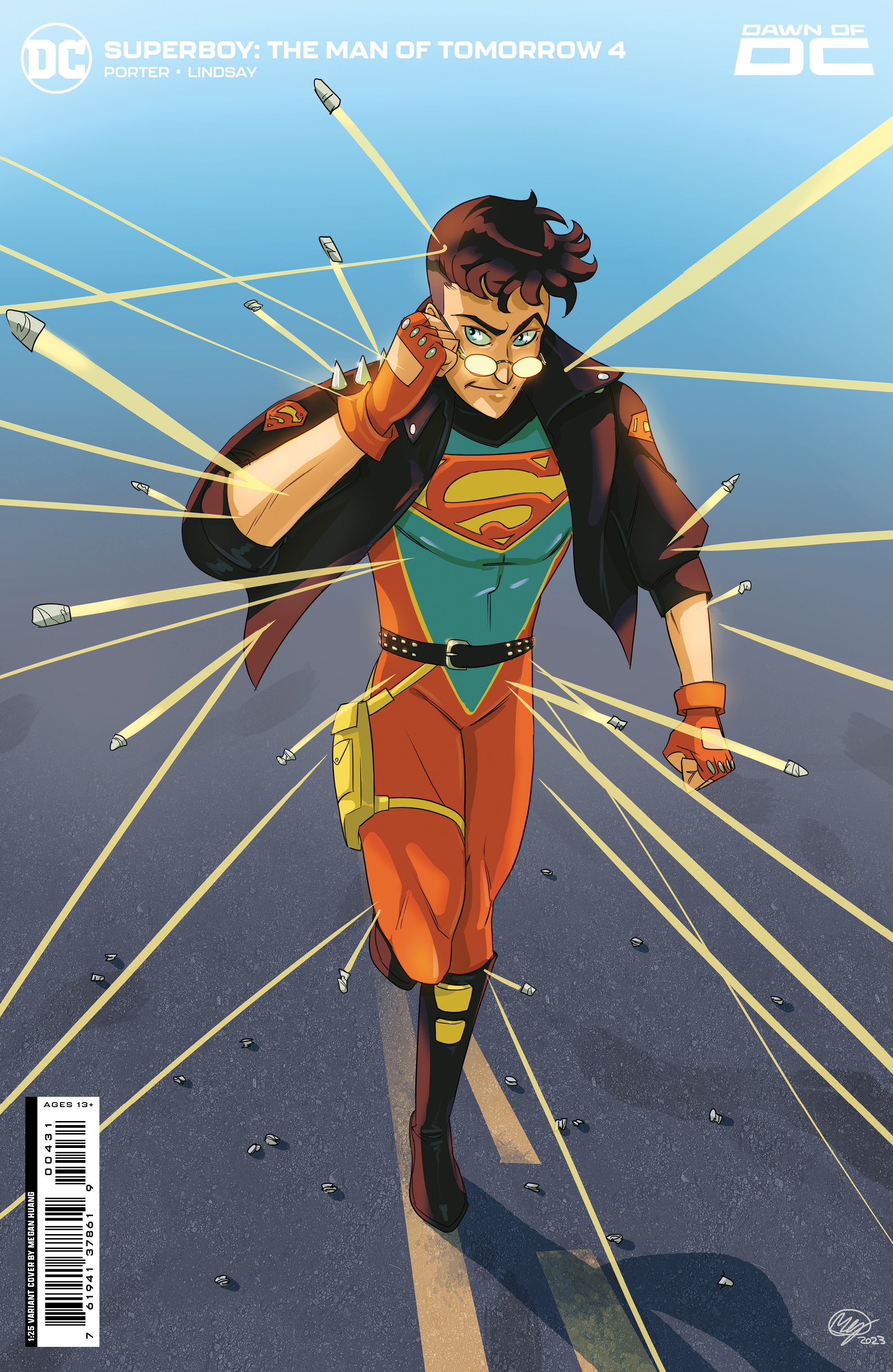 Superboy The Man of Tomorrow #4 Cover C 1 for 25 Incentive Megan Huang Card Stock Variant (Of 6)