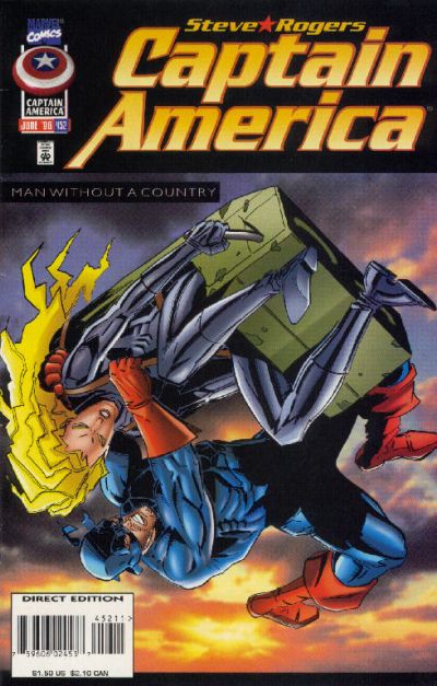 Captain America #452 [Direct Edition] - Fn/Vf 7.0