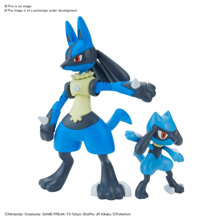 Pokémon Riolu & Lucario Bandai Model Kit