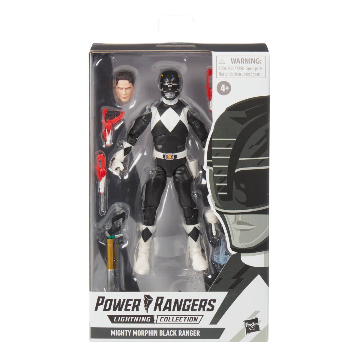 Power Rangers Lightning 6 Inch Mighty Morphin Black Ranger Action Figure