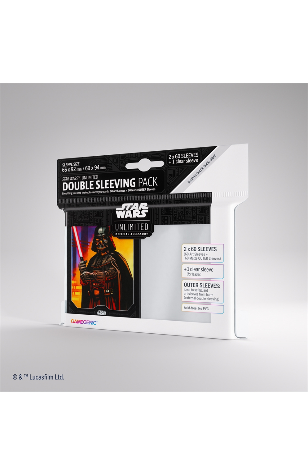 Star Wars Unlimited Tcg Art Sleeves Double Sleeving Pack Darth Vader