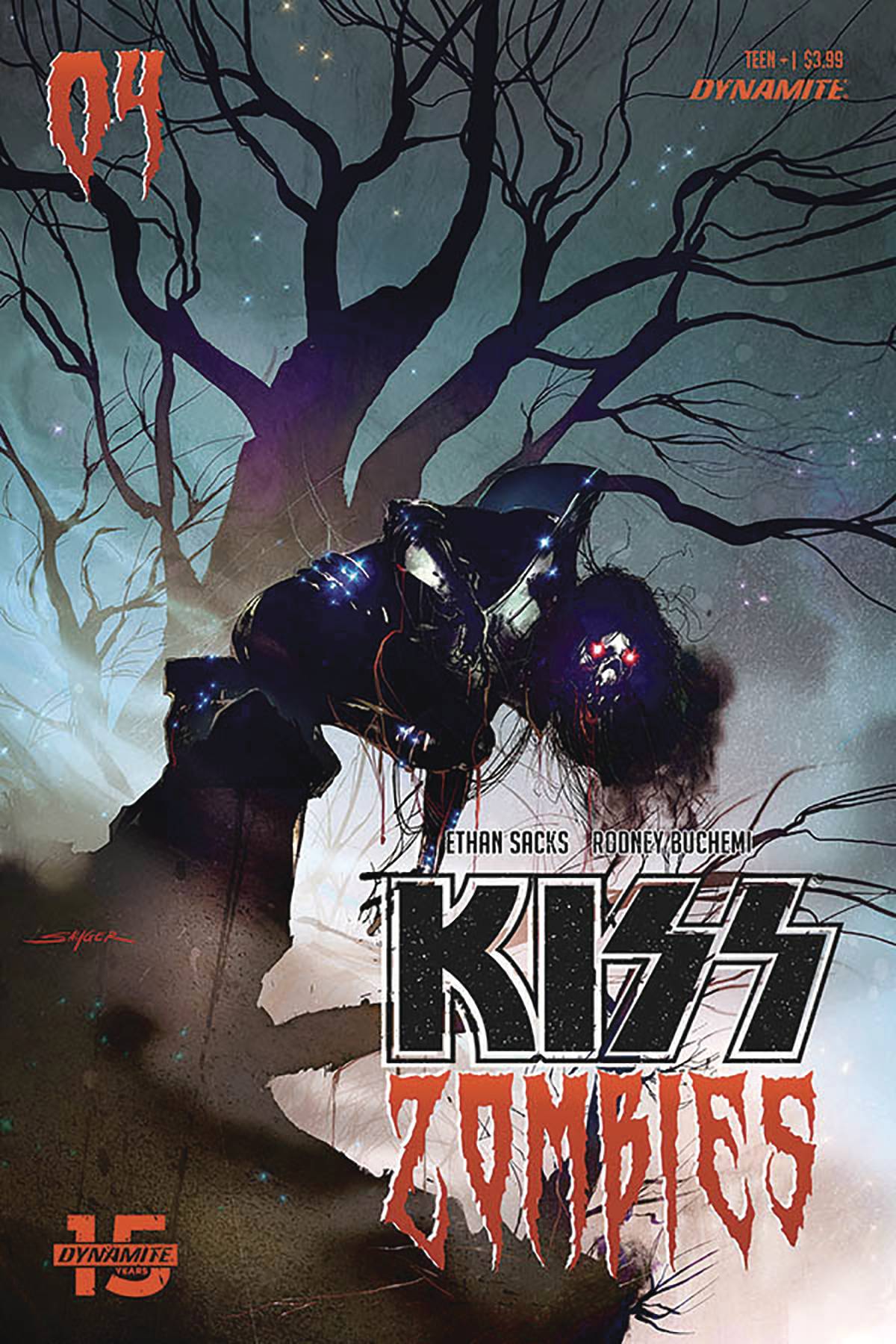 Kiss Zombies #4 Cover B Sayger