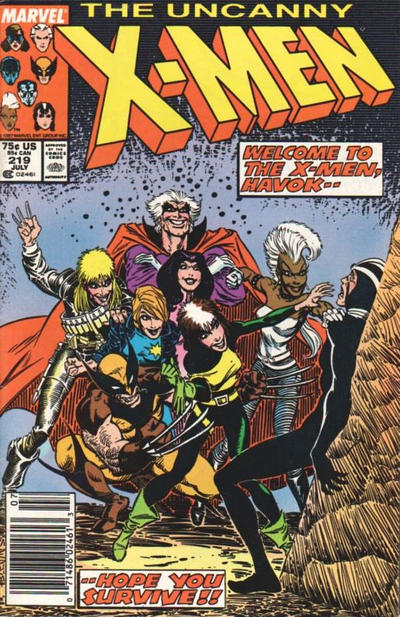 The Uncanny X-Men #219 [Newsstand] - Fn-