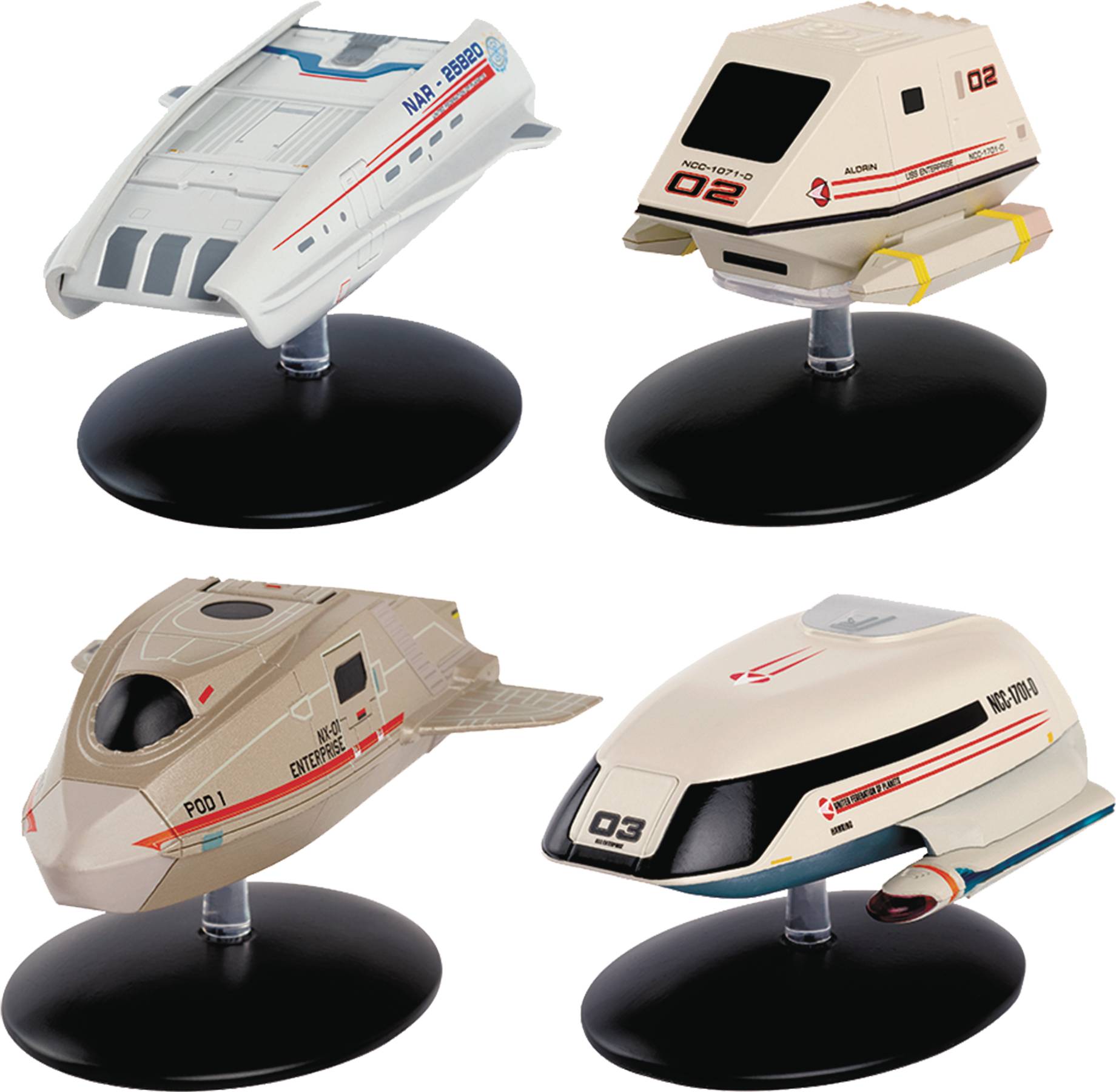 Star Trek Starships Fig Set #3 Shuttlecraft Part 2
